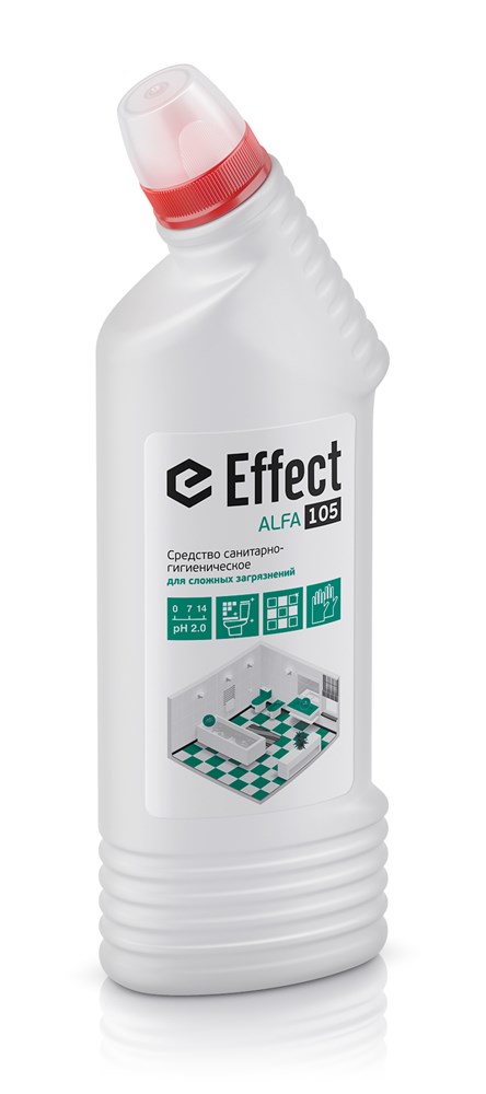 Средство санитарно-гигиеническое ТМ «Effect»® АЛЬФА 105 для сложных загрязнений, 750мл