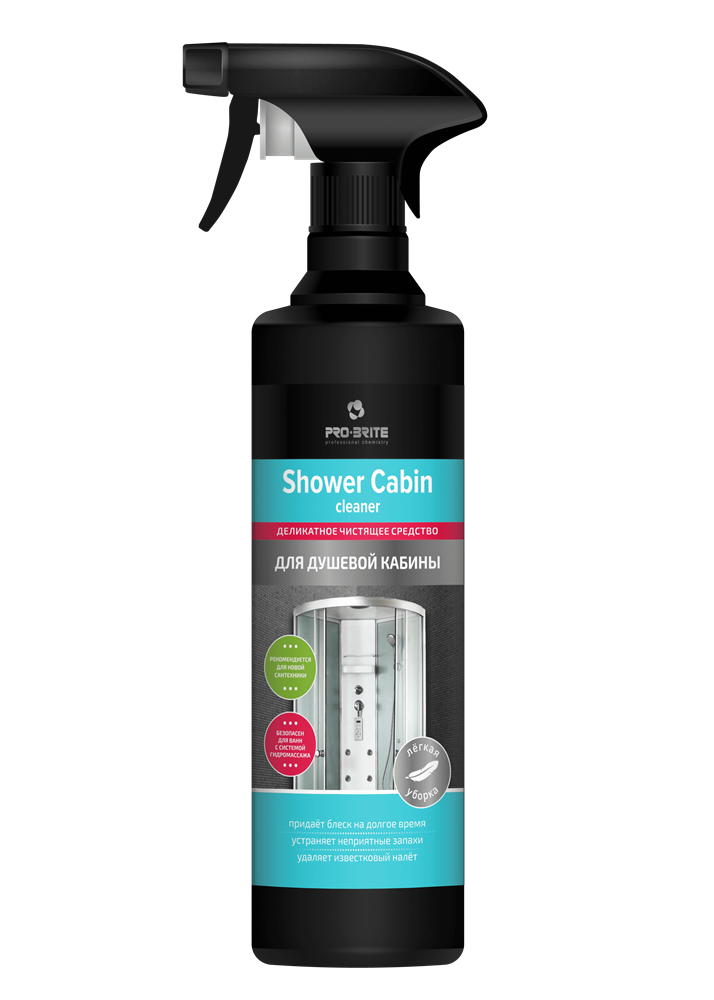 Shower Cabin Cleaner деликатное чистящее средство для душевой кабины 0,5