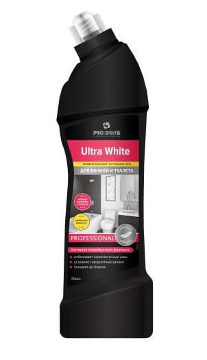 Ultra White лимонная свежесть Универсальное чистящее средство для ванной и туалета 075 л