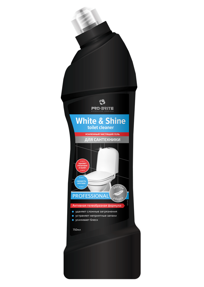 White & Shine Toilet Cleaner усиленный чистящий гель для сантехники «свежесть Арктики»