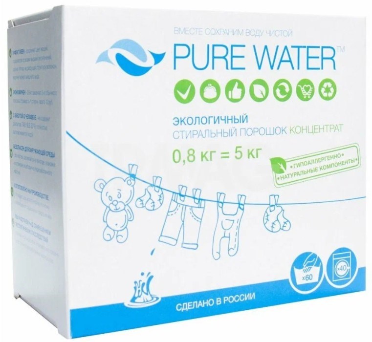 Стиральный порошок Pure Water 800 г