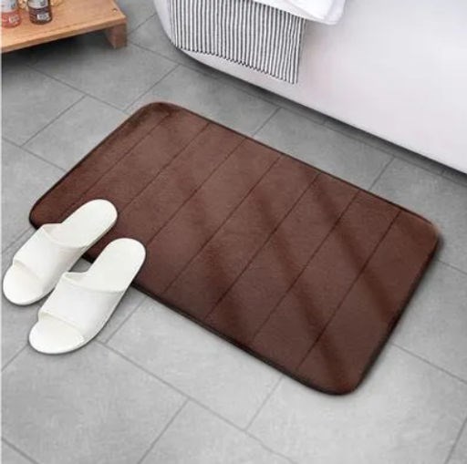 Коврик для ванной антискользящий анатомический Memory foam, 50*80 КОРИЧНЕВЫЙ