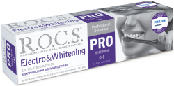 Зубная паста "R.O.C.S. PRO Electro & Whitening Mild Mint", 74 гр - фото 12489