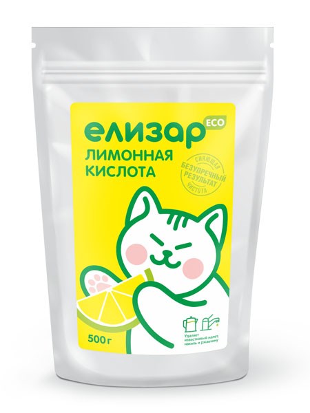 ЕЛИЗАР Лимонная кислота 0,5 кг - фото 15554