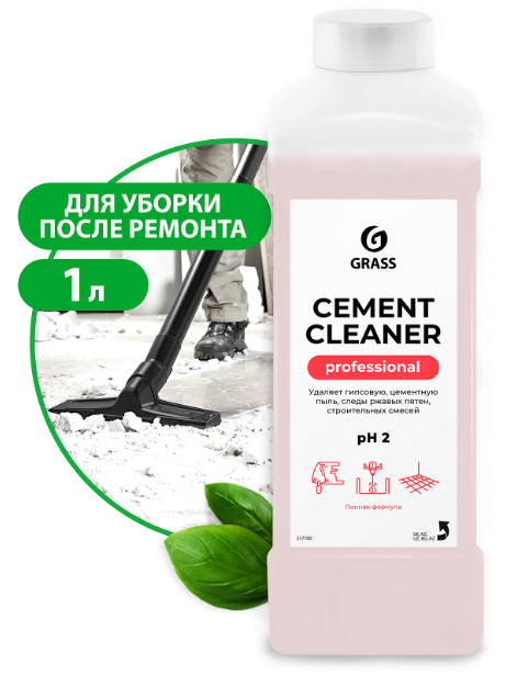 Очиститель после ремонта "Cement Cleaner"(канистра 1 л) - фото 15771