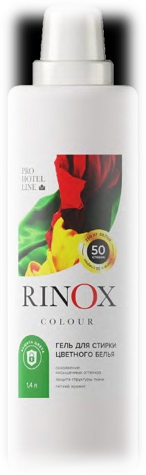 RINOX Colour Гель для стирки тканей всех цветов 1,4 л - фото 15904