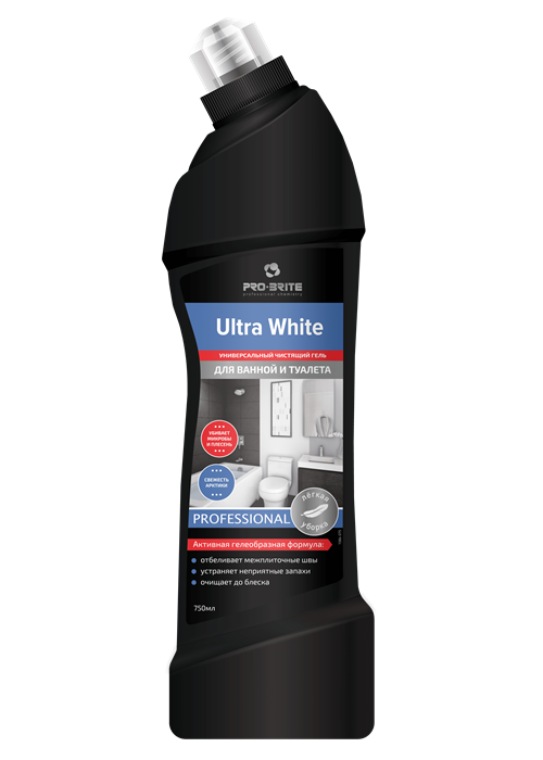 Ultra White Универсальный чистящий гель для ванной и туалета «свежесть Арктики» 0,75 л - фото 16340