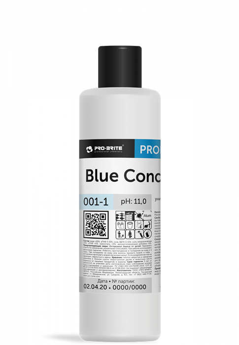 BLUE CONCENTRATE Низкопенный моющий концентрат для уборки 1л - фото 16979