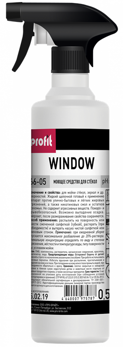 PROFIT WINDOW Моющее средство для стёкол 500 мл - фото 17026