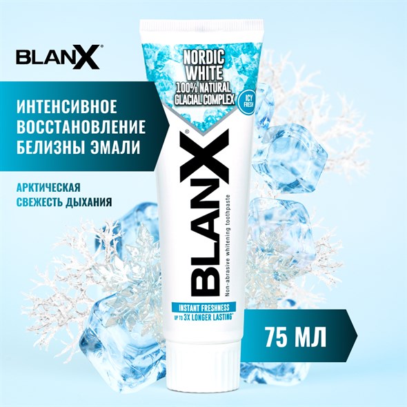 BlanX Nordic White / Бланкс Нордик Вайт зубная паста 75 мл - фото 17354