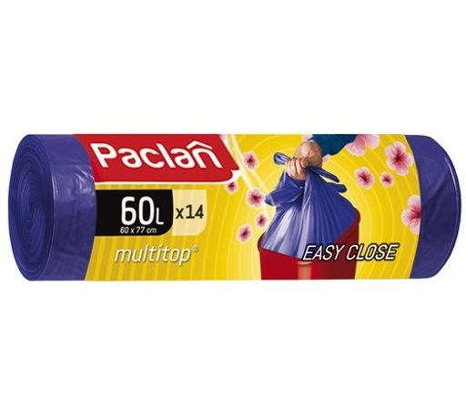 Мешки для мусора Multitop Aroma, 60л, 14шт.  (ПНД) (фиолетовый) - фото 6179