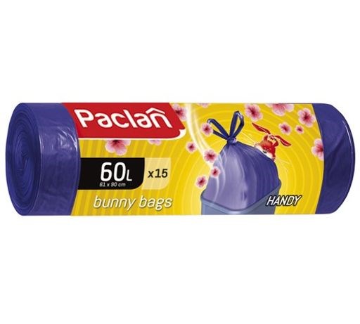Мешки для мусора с ручками Bunny Bags Aroma 60л 15шт. (ПНД) (фиолетовый) - фото 6183