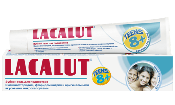 LACALUT Teens 8+, зубной гель для подростков, 50 мл - фото 7306