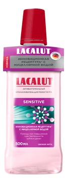 Lacalut sensitive антибактериальный ополаскиватель для полости рта, 500 мл - фото 7320