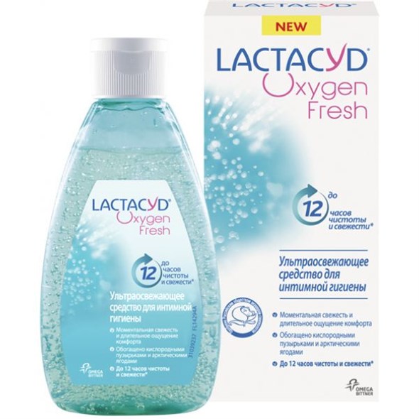 Lactacyd Oxygen Fresh Гель для интимной гигиены Кислородная Свежесть, 200 мл - фото 7504