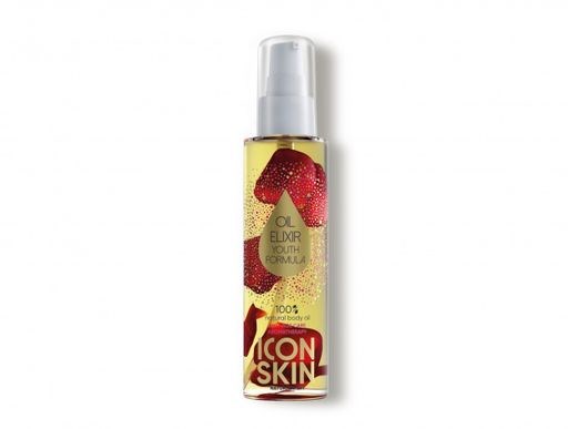 ICON SKIN  / Омолаживающее масло-эликсир для тела с лепестками Розы, 100% натуральное, органическое, 100 мл - фото 8895