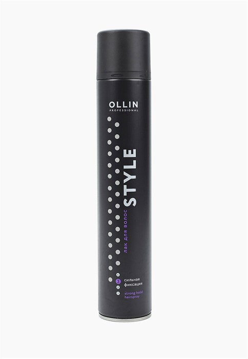 OLLIN STYLE Лак для волос сильной фиксации 500мл - фото 9591