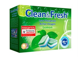 Таблетки для ПММ "Clean&Fresh" All in 1  30+1 шт