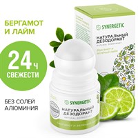 Натуральный дезодорант SYNERGETIC &quot;бергамот - зеленый лайм&quot;