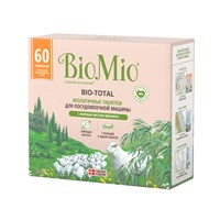 Biomio BIO-TOTAL ТАБЛЕТКИ для посудомоечной машины с маслом эвкалипта, 60 шт