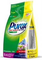 Cтиральный порошок Purox Universal Color&White 3 кг пакет