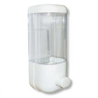 Диспенсер для жидкого мыла пластиковый прозрачный на 500мл
