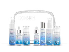 ICON SKIN  / Косметический набор для лечения акне, 7 средств travel-size. Профессиональный уход для проблемной кожи.